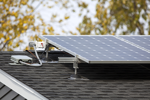 solar panels with wiring